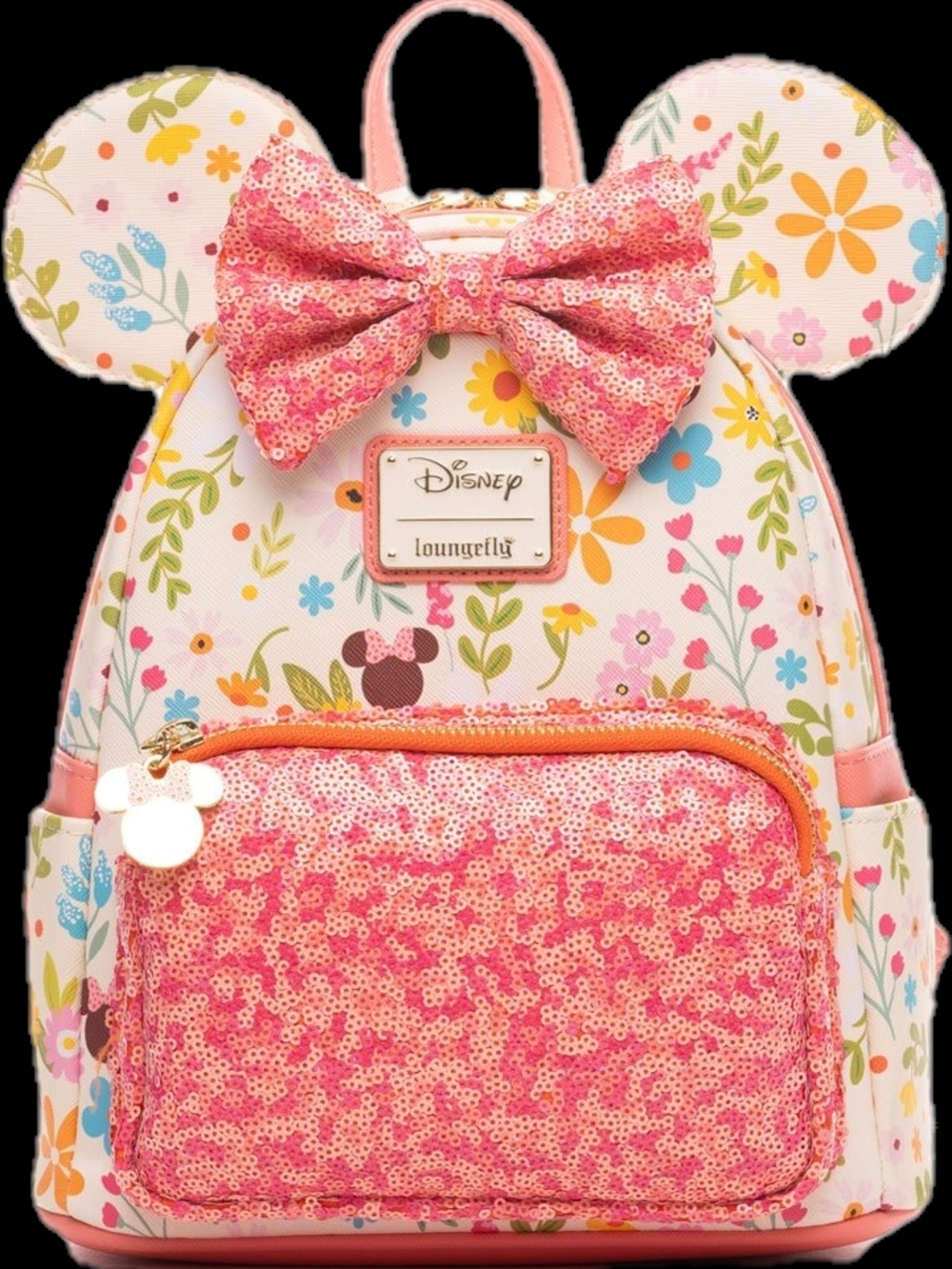 Loungefly Exclusive Minnie Springtime Sequin Mini Backpack BNWT